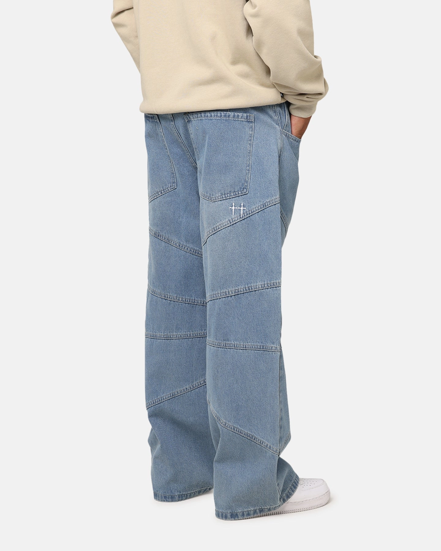 Saint Morta Amplus Armoury Jeans Mid Blue Casual Option Festival Outfit Minimalist Style