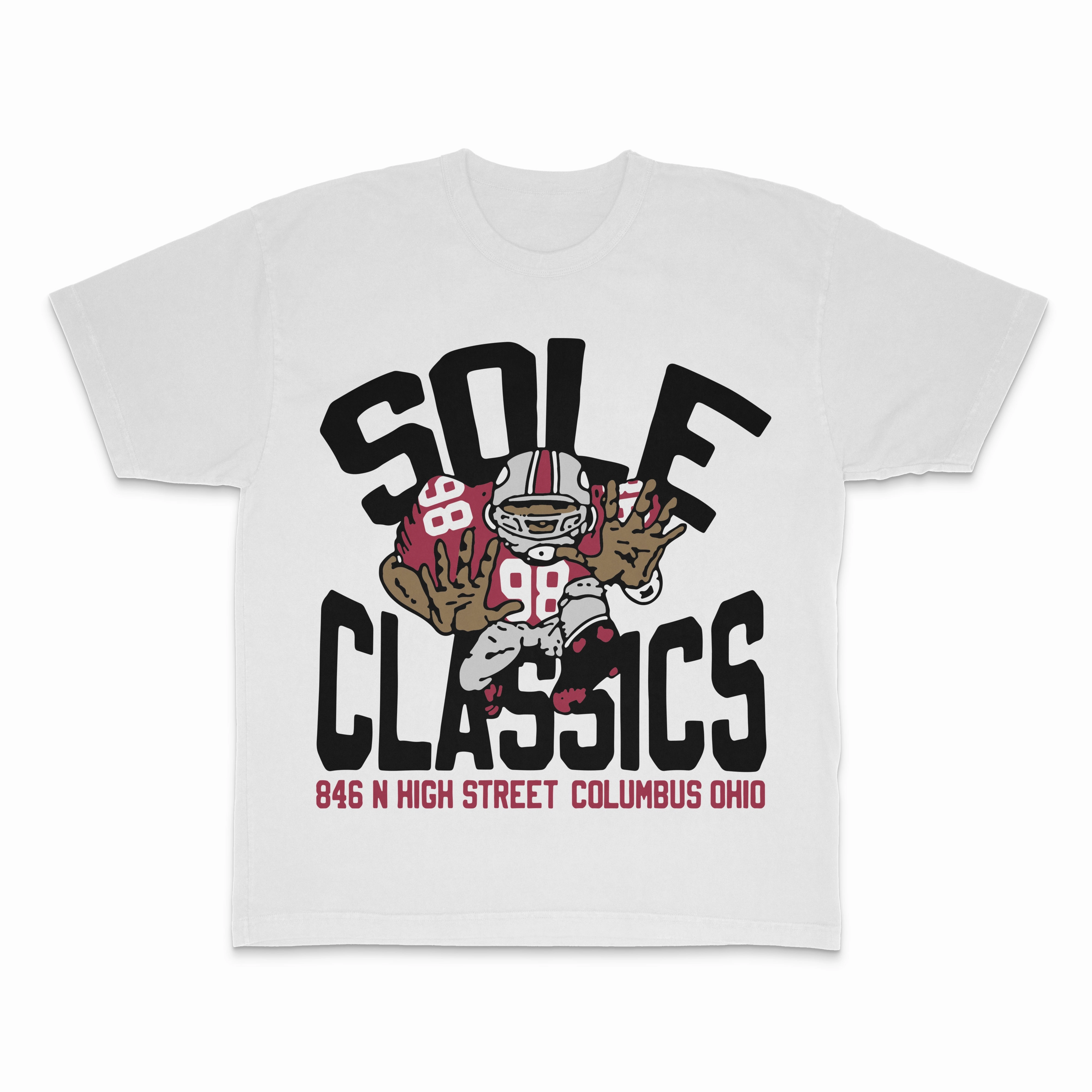 Sole Classics Player 98 T-Shirt 'White' Camping attire Basic Wardrobe Piece