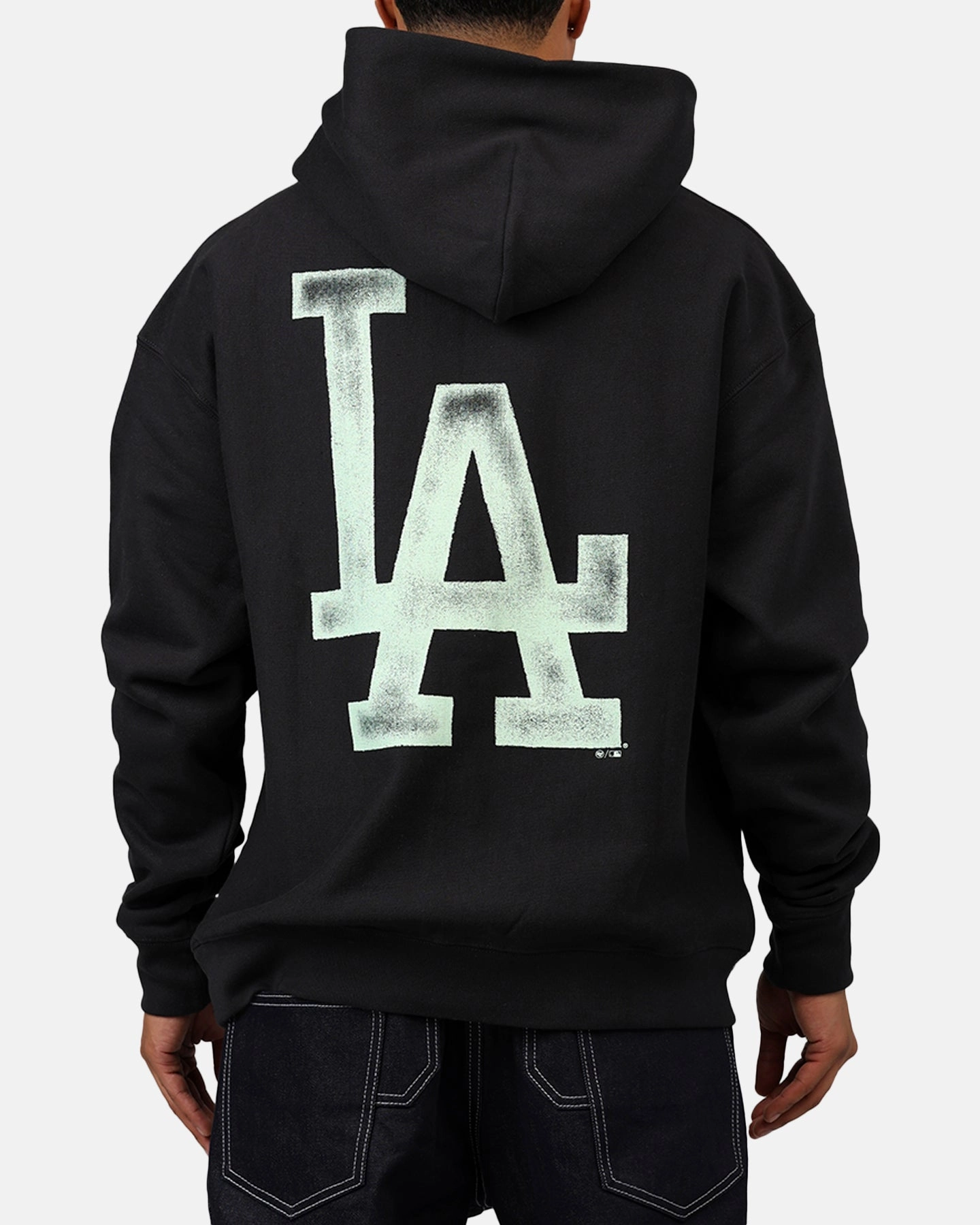 Urban Style Contribute 47 Brand Los Angeles Dodgers 'MLB Trophy Case' Premium Hoodie Black