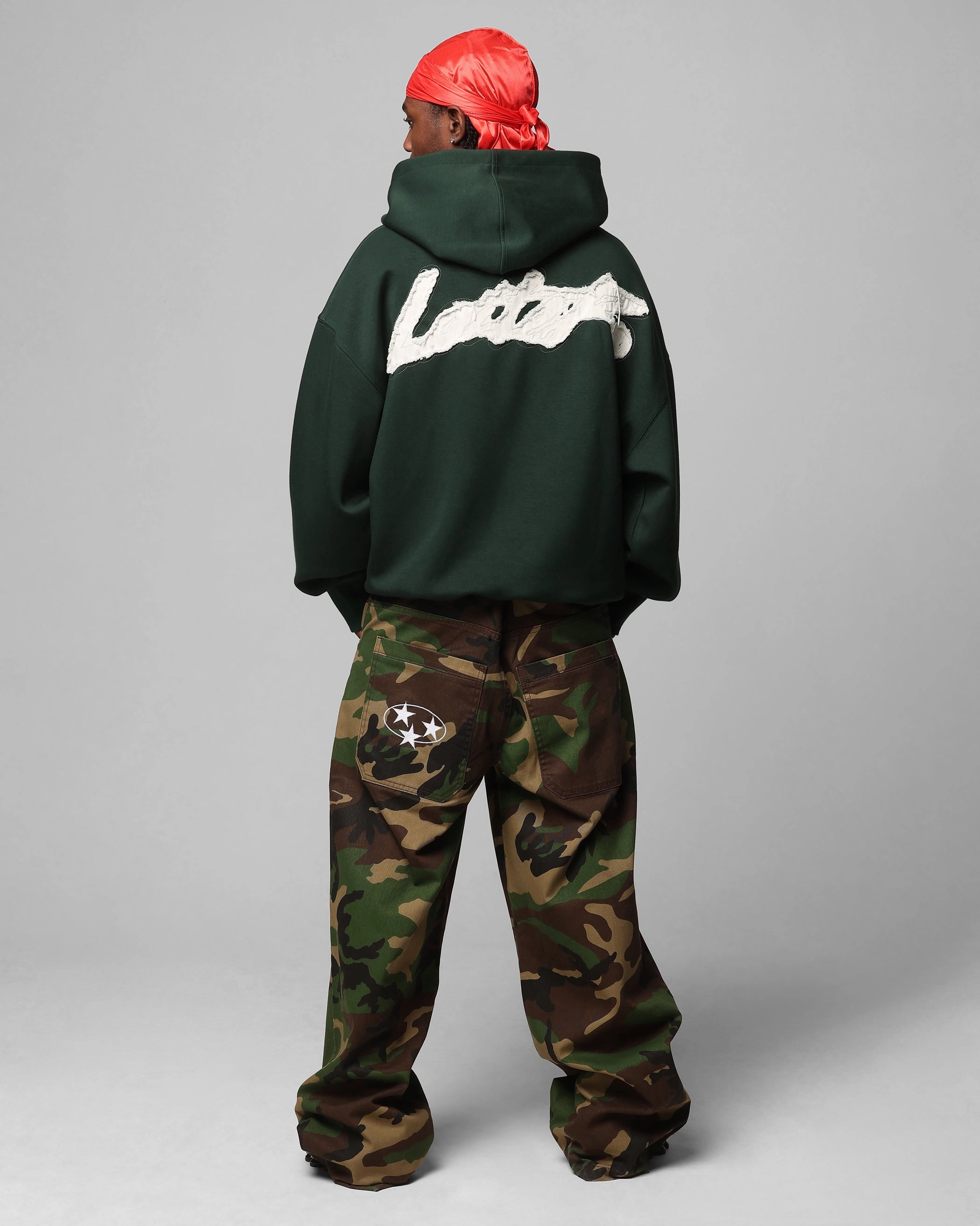 fitted fit Loiter Chroma Premium Hoodie Dark Green