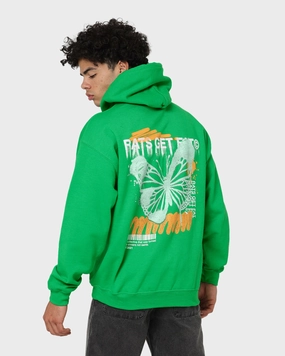 Navigation - equipped Rats Get Fat Spray Butterfly Hoodie Green