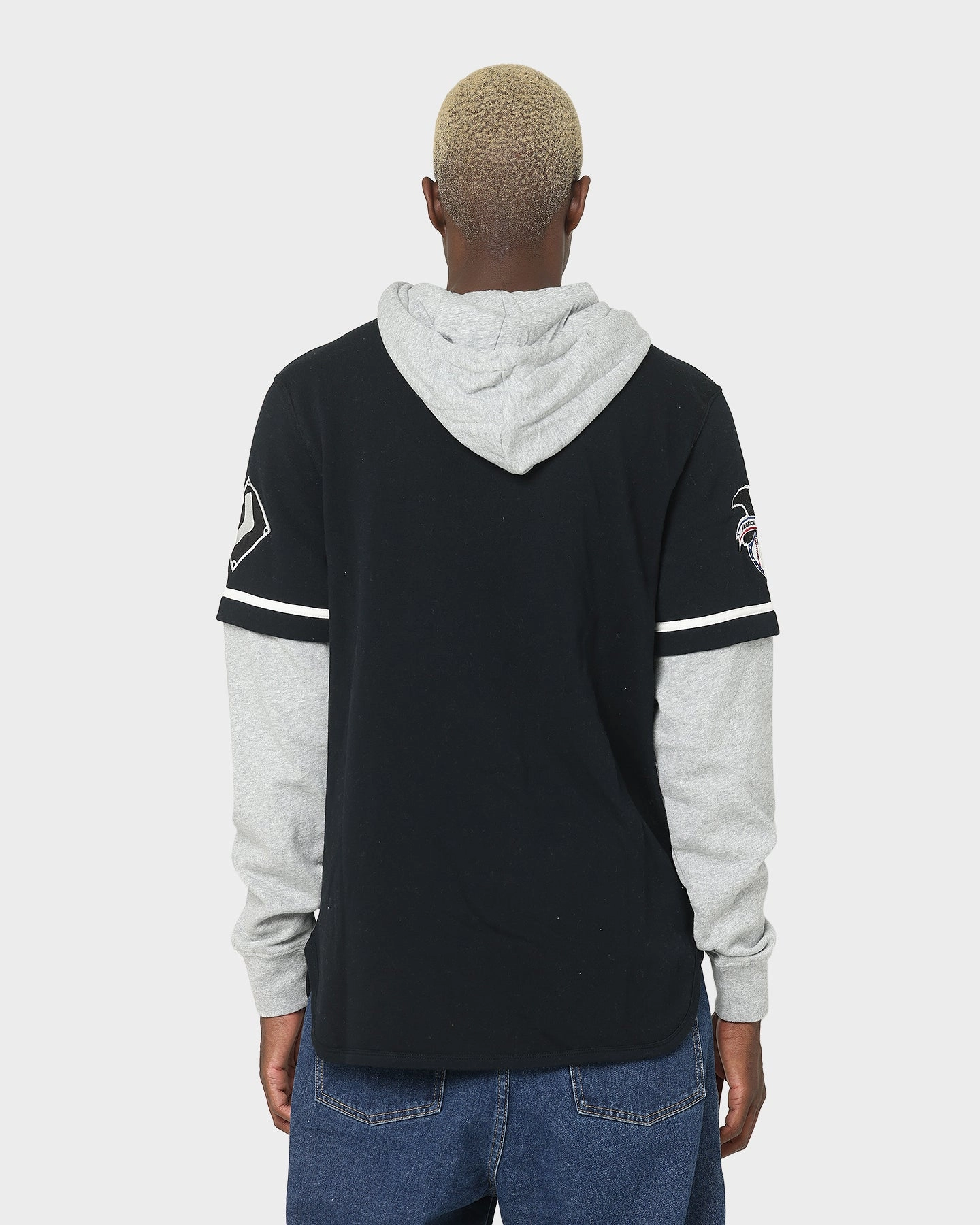 47 Brand Chicago White Sox Shortstop Hoodie Jet Black pattern - mixing