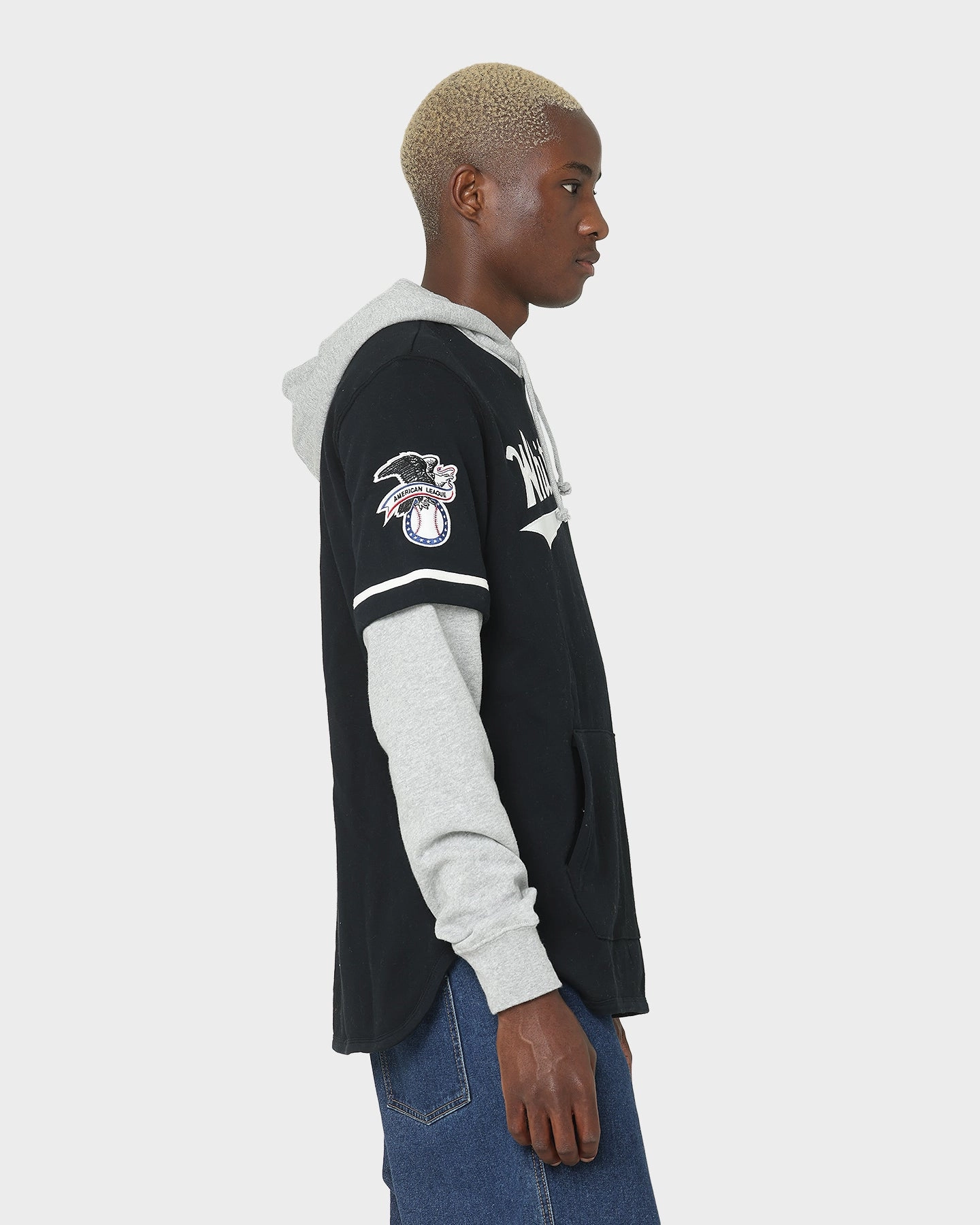 47 Brand Chicago White Sox Shortstop Hoodie Jet Black Neutral Style Trail Comfort