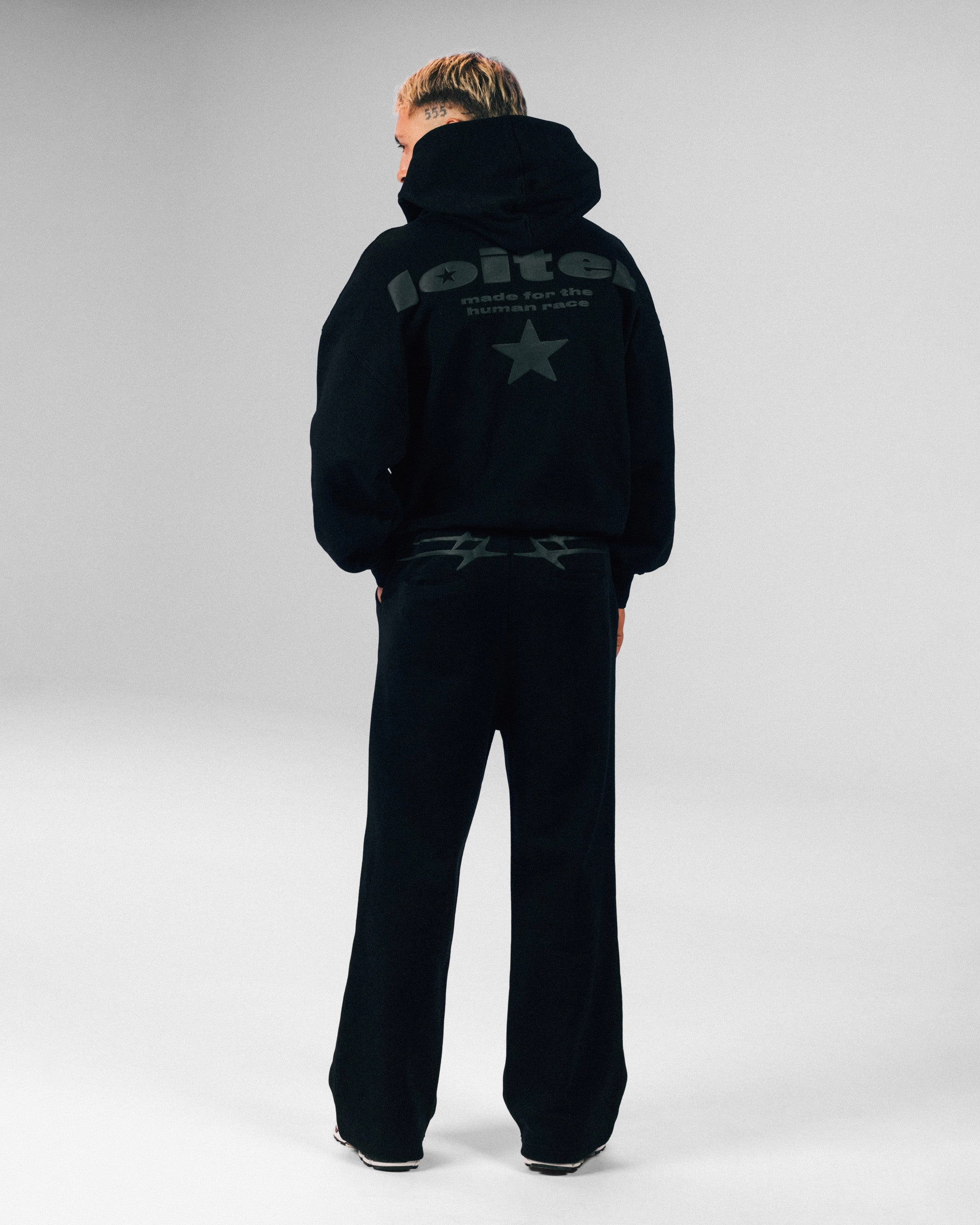 Team-sports Loiter Celestial Full Zip Hoodie Black