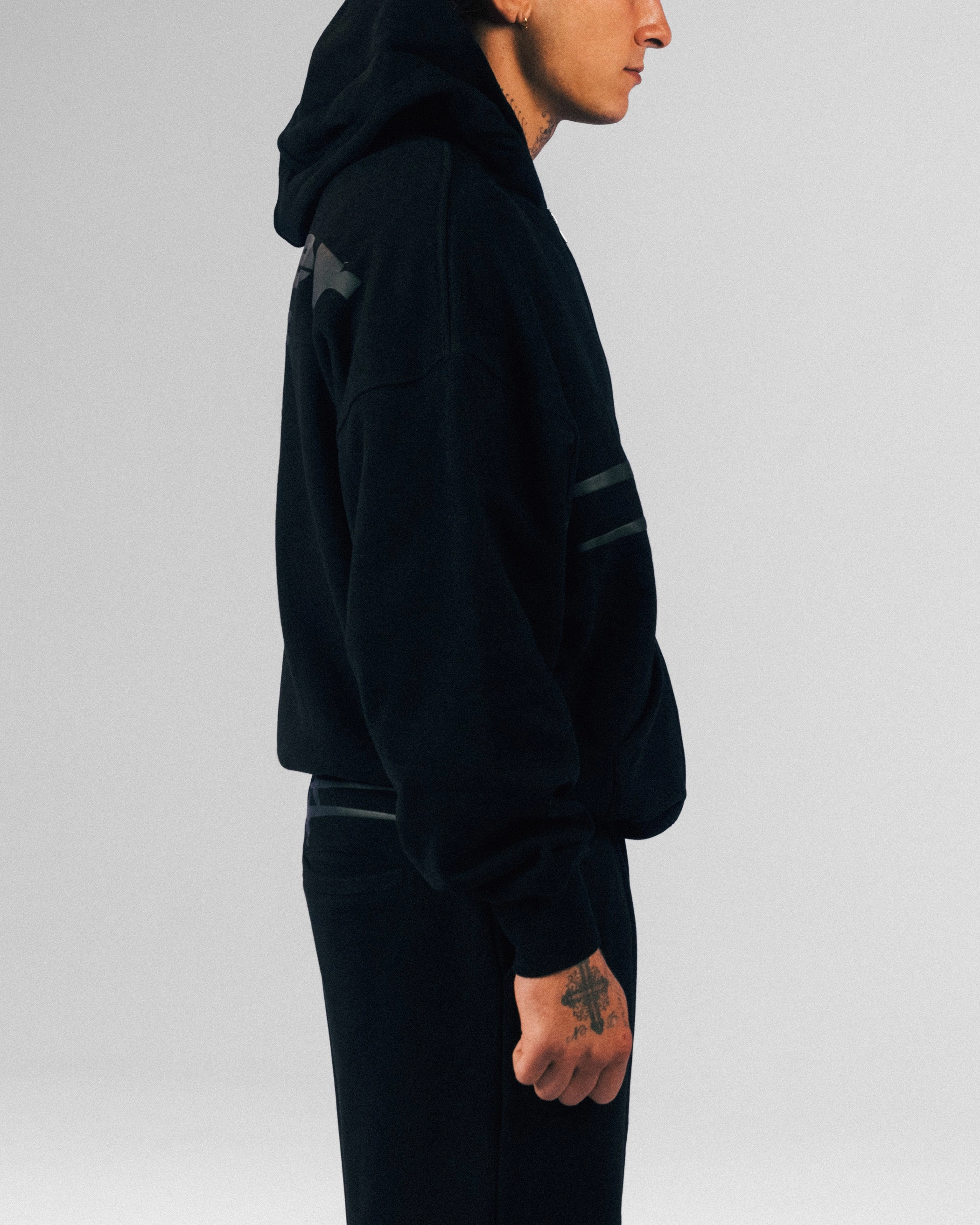 Loiter Celestial Full Zip Hoodie Black afternoon