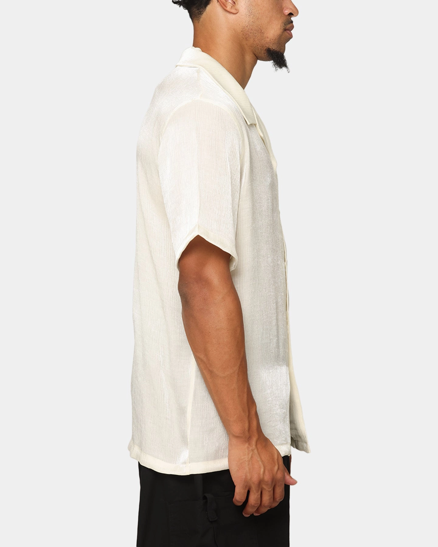 XXIII Diamond Button Up Shirt Off White Abrasion Resistant Edges