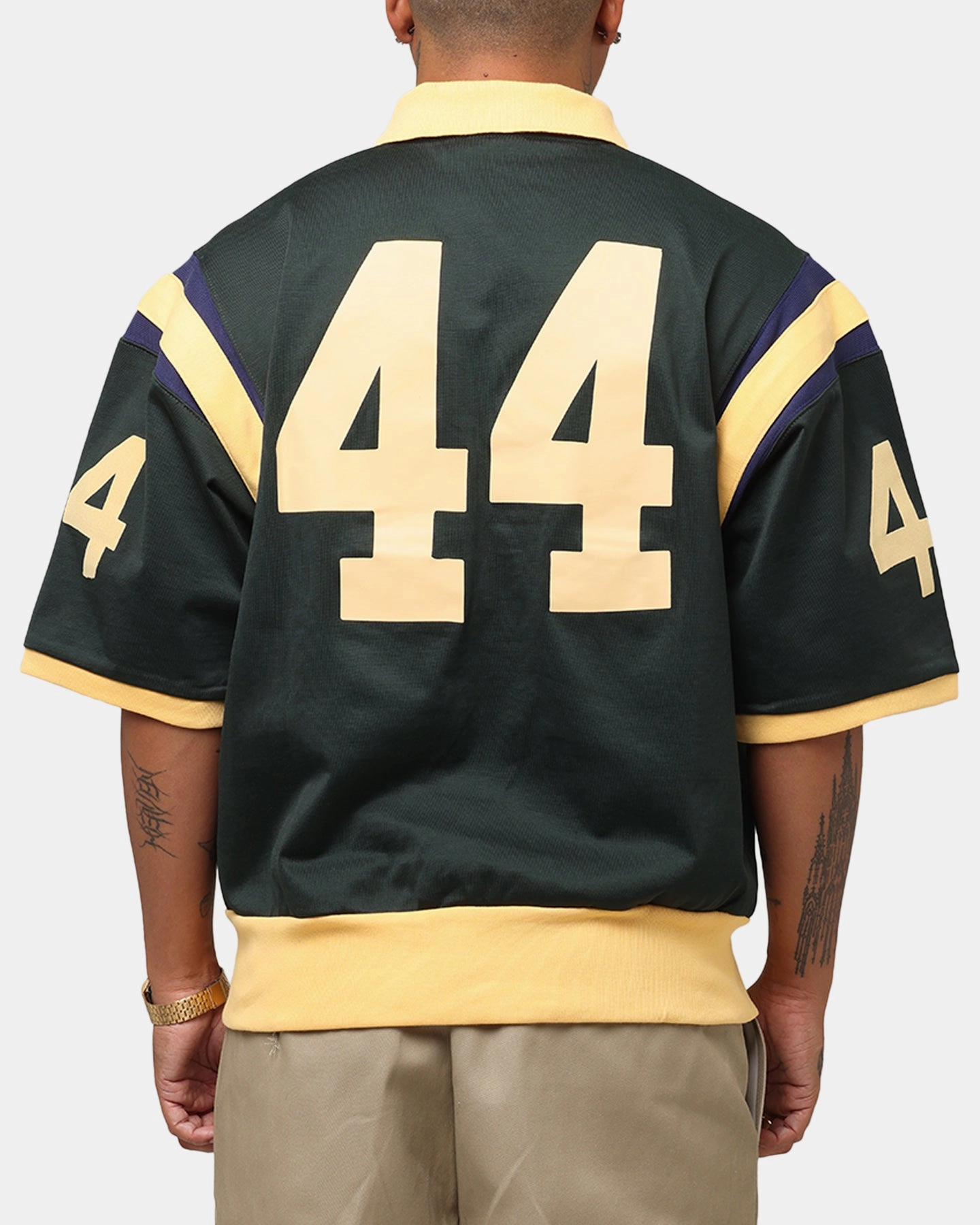 Champion 50's Pool Boy Shirt Dark Green Microfiber Textile