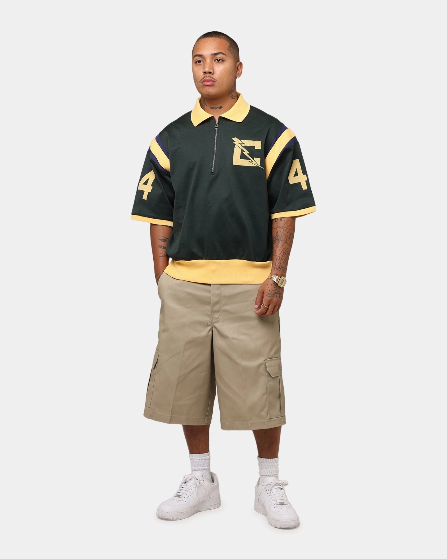 Champion 50's Pool Boy Shirt Dark Green LowProfile Hem