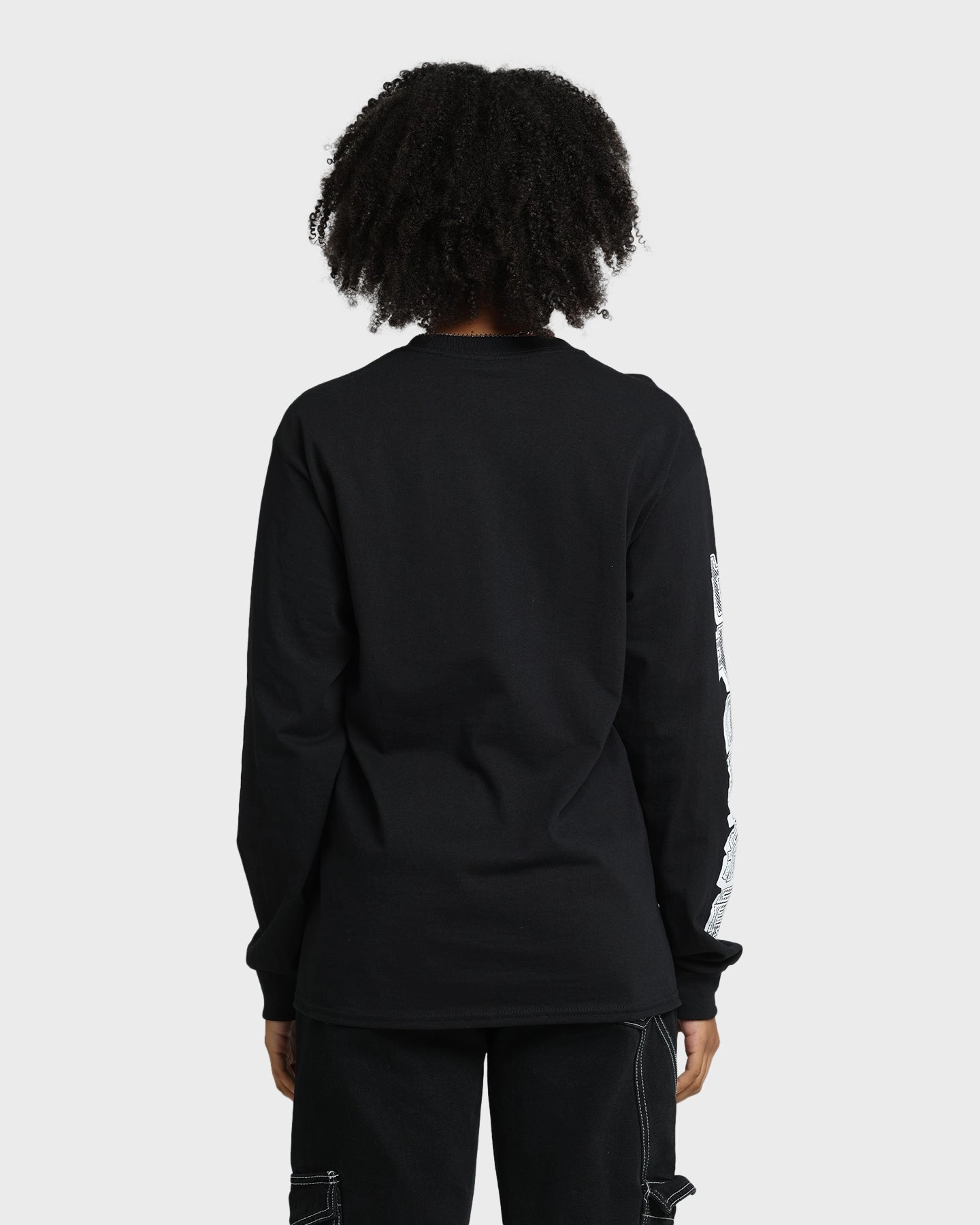 Goat Crew Harajuku Long Sleeve T-Shirt Black LayeredSleeveConstruction Comfy Vibes