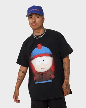 Active Wear Versatile Layer Goat Crew X South Park Stan T-Shirt Black Wash