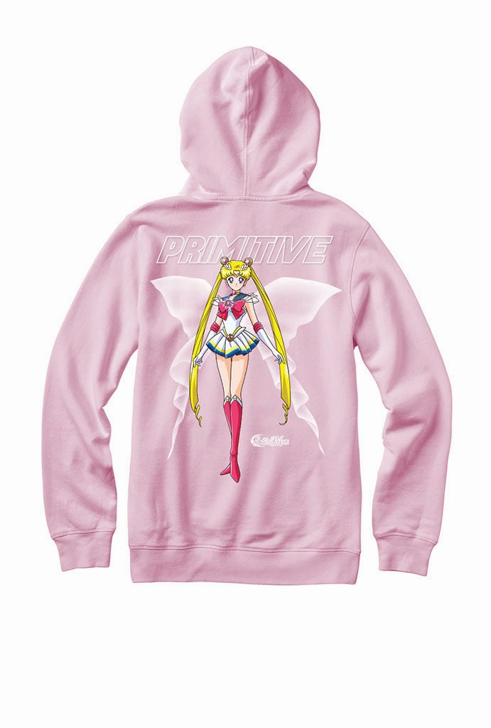 Ribbed Texture Finish Primitive Super Sailor Moon Women's Hoodie