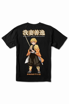 Light Fashion Leisure Casual Primitive X Demon Slayer Zenitsu Agatsuma Tee