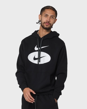 Relationship Nike Swoosh League Fleece Pull Over Hoodie Black