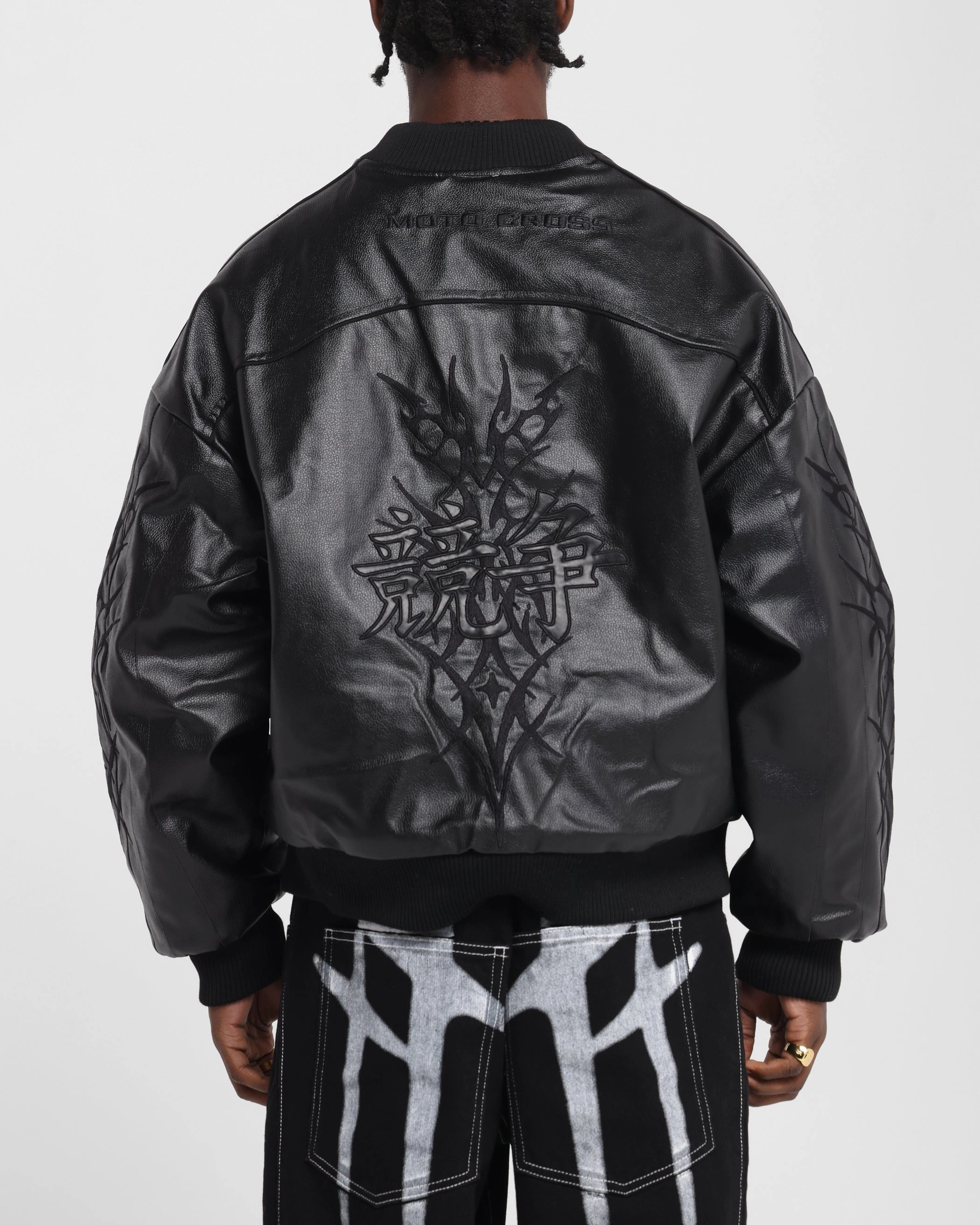 Loiter Tokyo Drift Vegan Leather Jacket Black hypoallergenic material