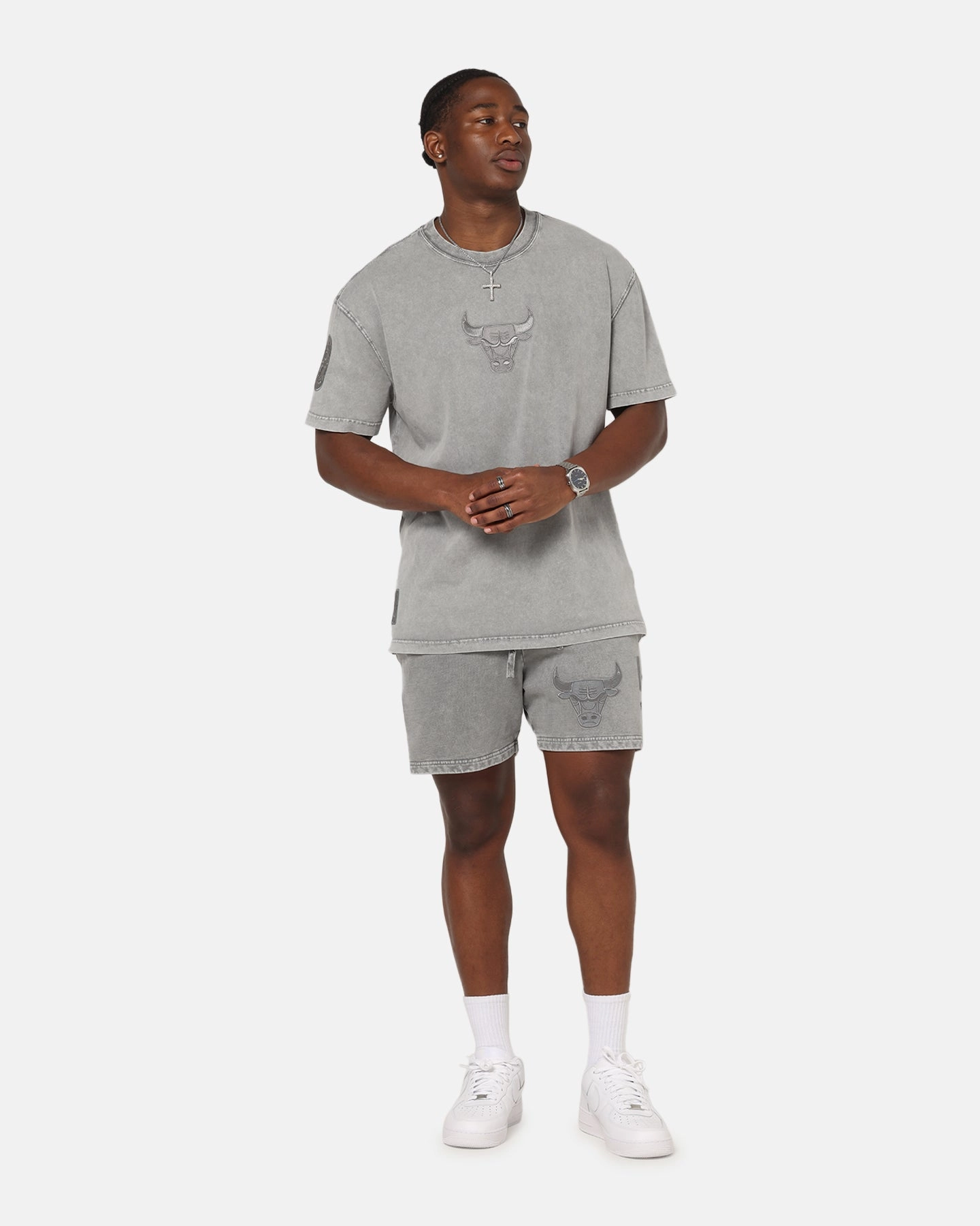 Pro Standard Chicago Bulls Washed Classic T-Shirt Washed Grey School spirit Holiday Style Trend