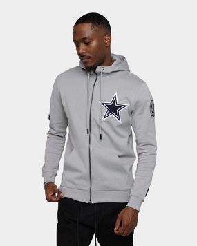 Weather Resistant Coating Contemporary Fit Pro Standard Dallas Cowboys Classic Chenille Jacket Grey