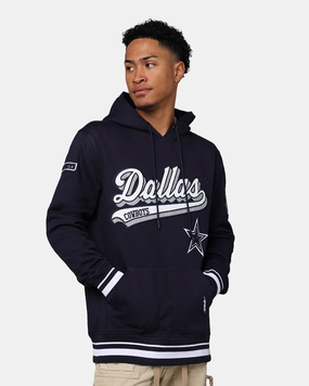 Pro Standard Dallas Cowboys Fleece Pullover Hoodie Midnight Navy Recycled Polyester