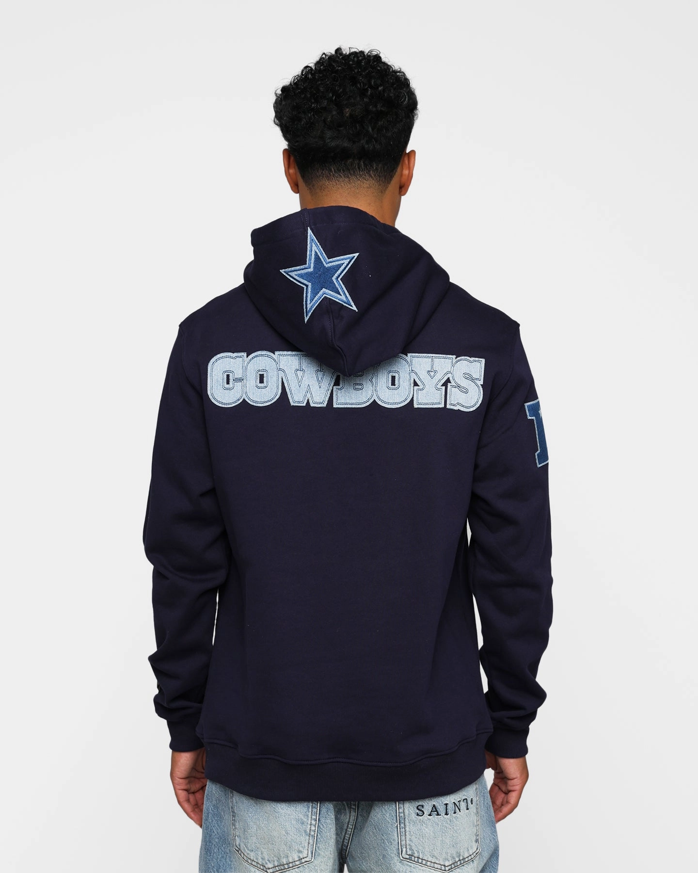 upcycled design Proclaim Pro Standard Dallas Cowboys Varsity Blue Hoodie Midnight Navy