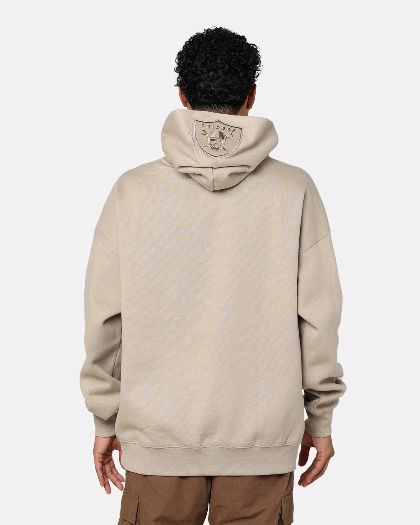 High-Tech Protection Pro Standard Las Vegas Raiders Drop Shoulder Hoodie Taupe