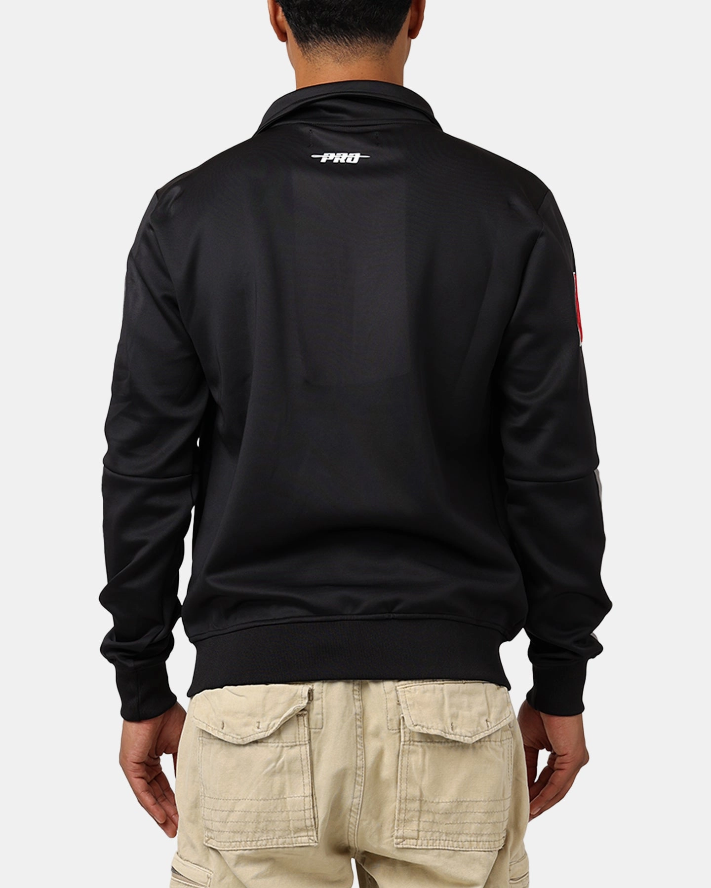 Pro Standard Las Vegas Raiders Fast Lane Track Jacket Black Puncture Resistant Material