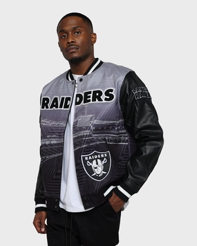 Functional Warmth ElasticWaistband Pro Standard Las Vegas Raiders Remix Varsity Jacket Black
