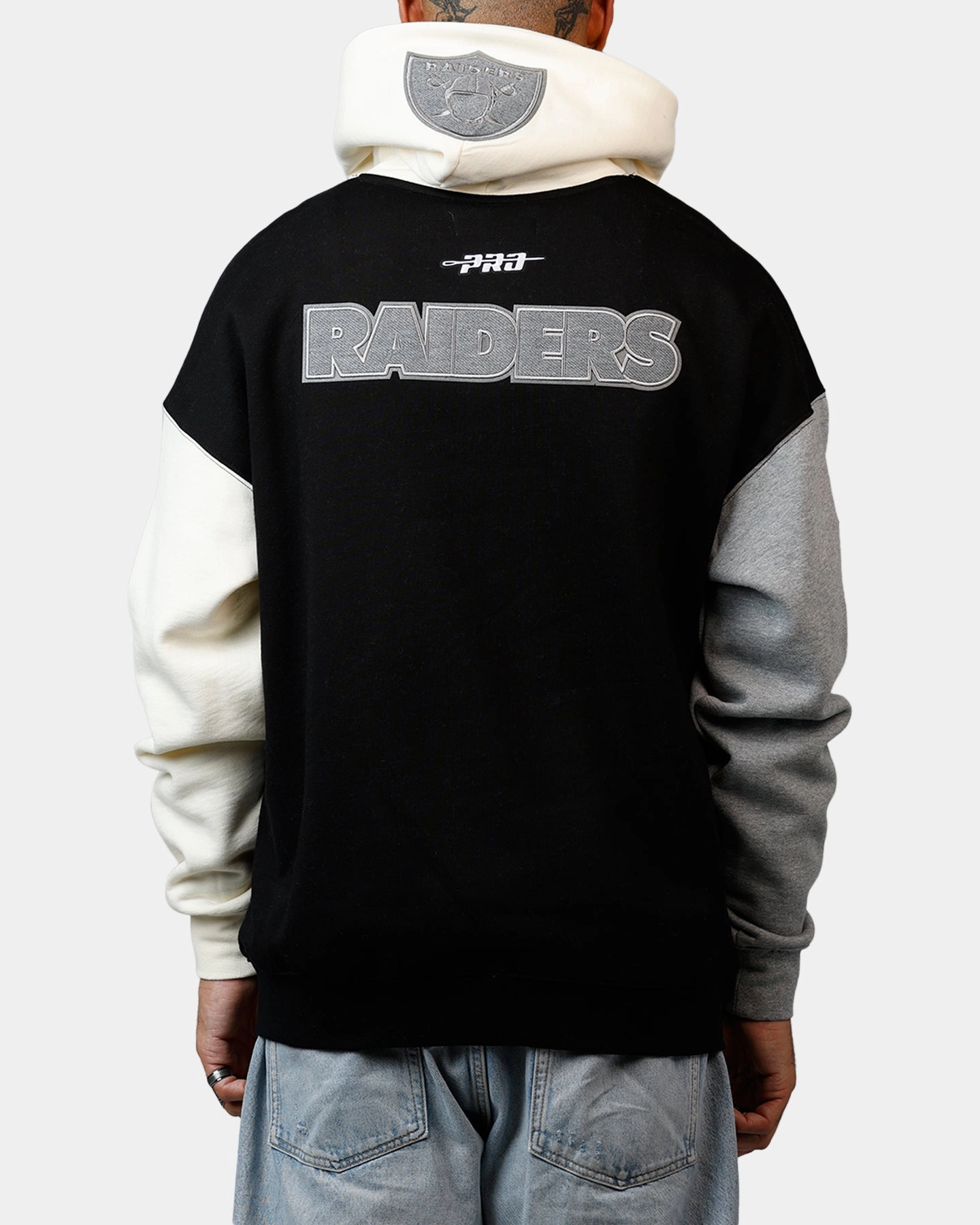 Pro Standard Las Vegas Raiders Reverse French Terry Hoodie Black/Grey Daily Use Allure