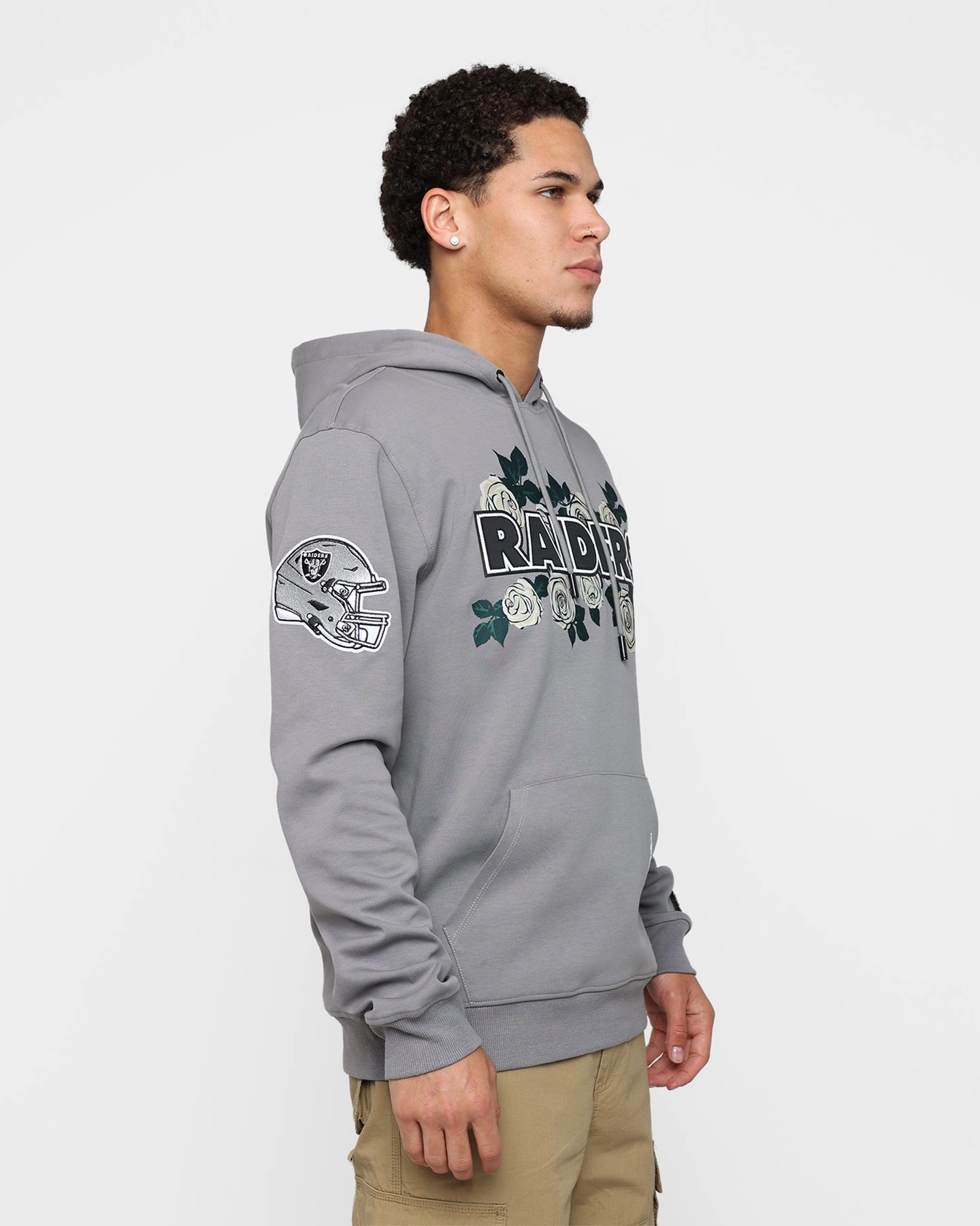 suitable for community activities shopping spree Pro Standard Las Vegas Raiders Roses Hoodie Grey