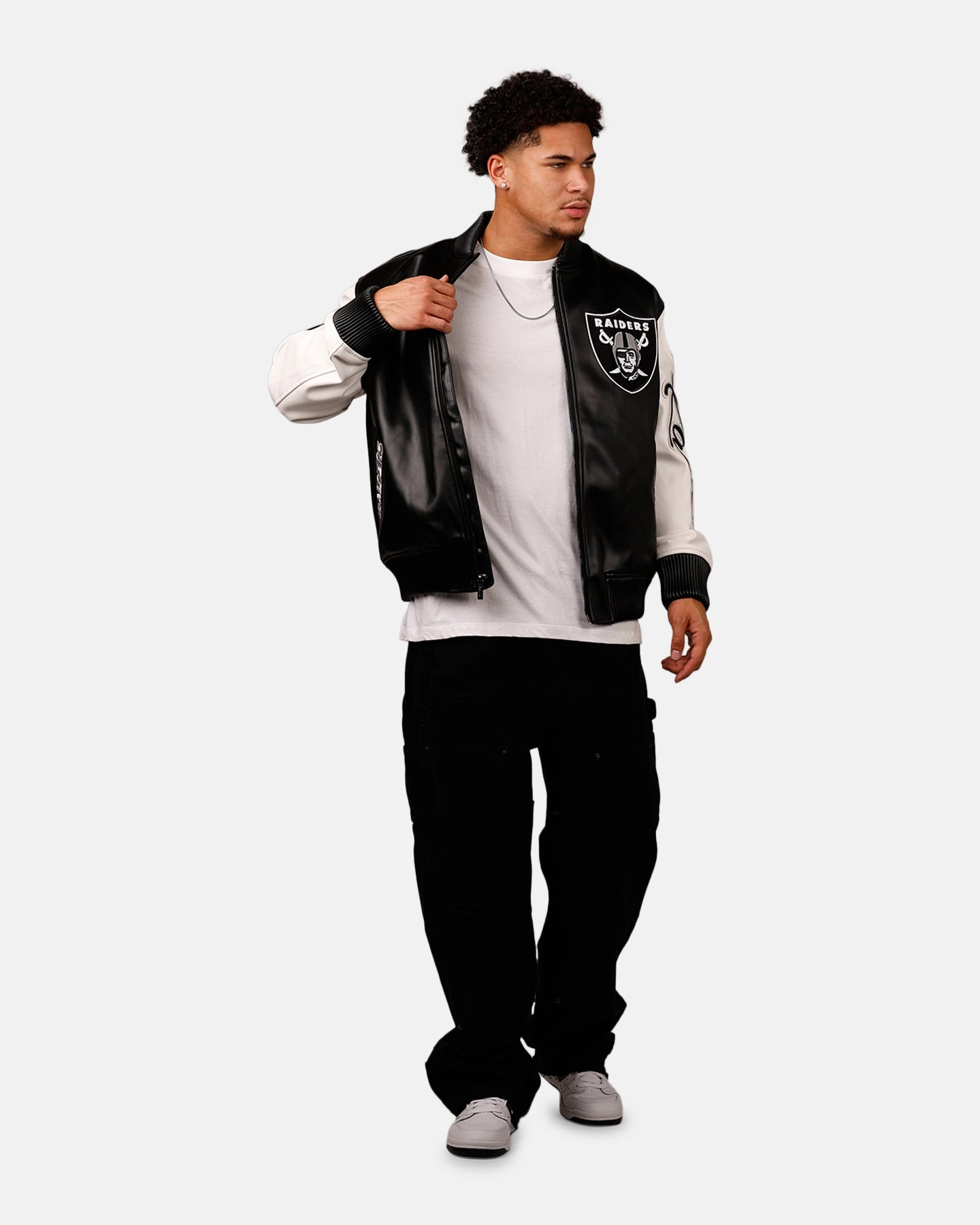 Hope Seamless construction Pro Standard Las Vegas Raiders Varsity Jacket Black