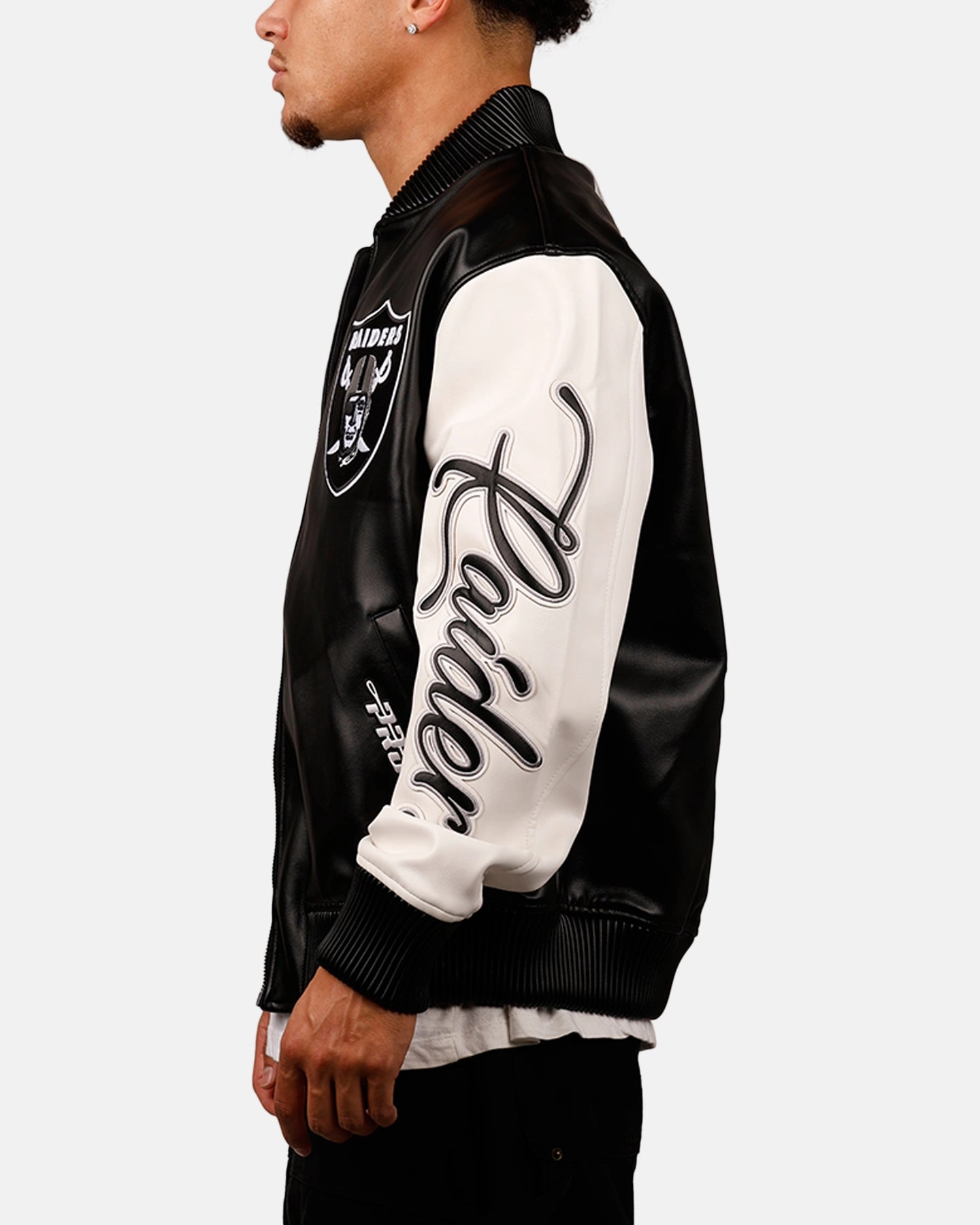 Purse Pro Standard Las Vegas Raiders Varsity Jacket Black