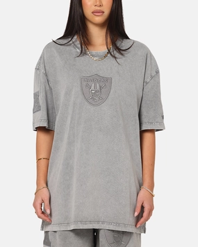 Soft and Flexible Curved Hem Pro Standard Las Vegas Raiders Washed Classic T-Shirt Washed Grey