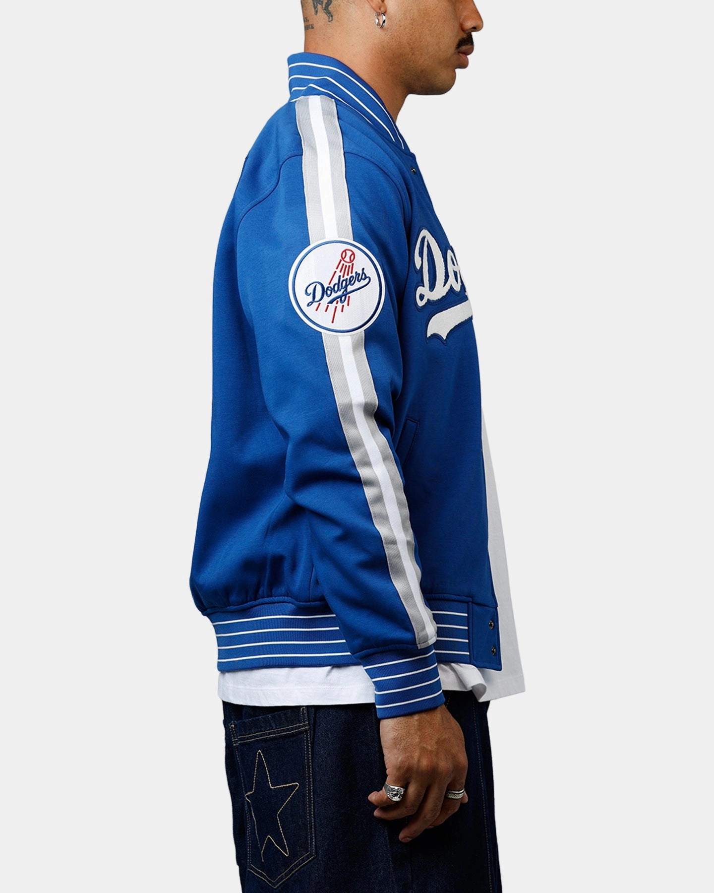 Pro Standard Los Angeles Dodgers Double Knit Jacket Blue Strategy