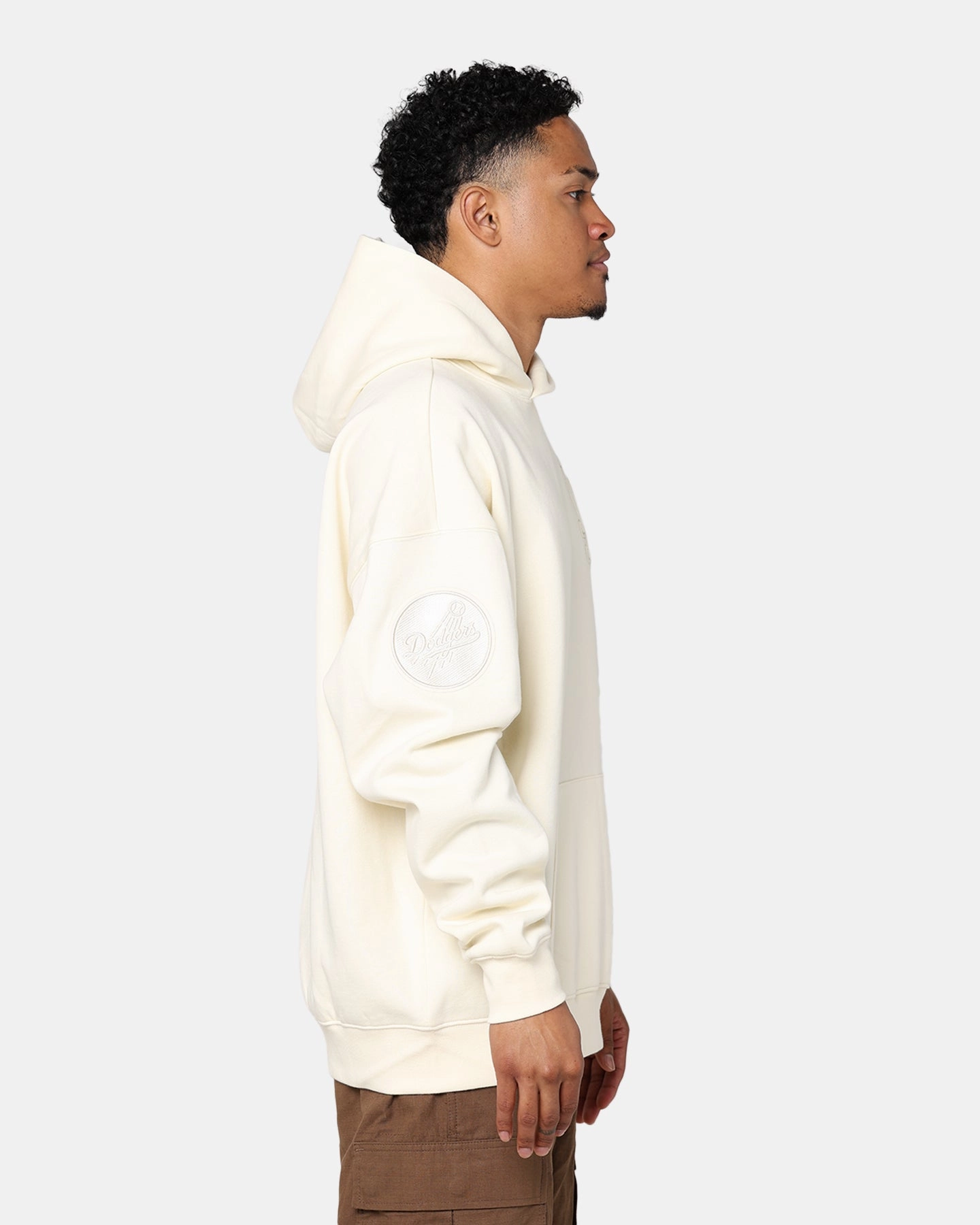 Pro Standard Los Angeles Dodgers Drop Shoulder Hoodie Eggshell Modern Fit Outdoor Active