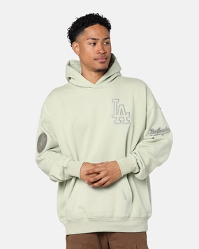 Pro Standard Los Angeles Dodgers Drop Shoulder Hoodie Moss Versatile Design Rain Shield