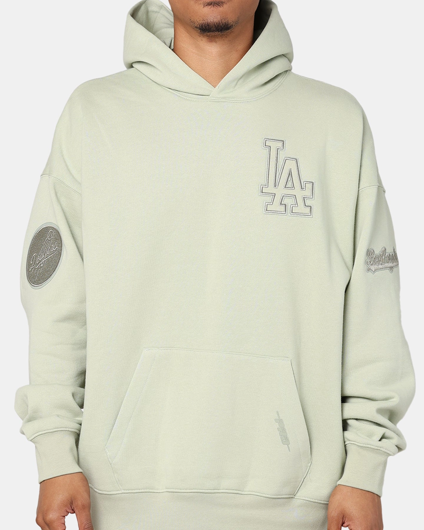 Pro Standard Los Angeles Dodgers Drop Shoulder Hoodie Moss Elastic waist theater performance