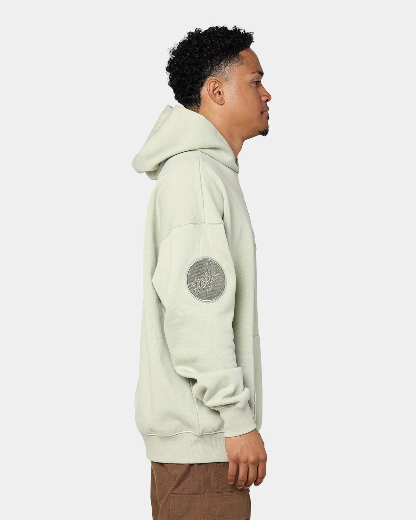 Pro Standard Los Angeles Dodgers Drop Shoulder Hoodie Moss HemLock Adjustment System