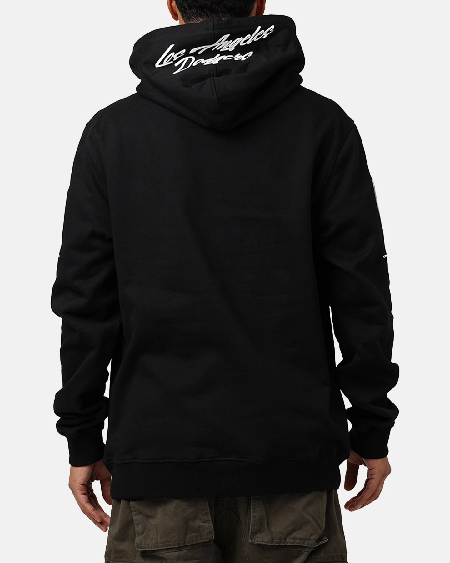 Pro Standard Los Angeles Dodgers Fast Lane Hoodie Black Compact Packable Design
