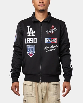 Pro Standard Los Angeles Dodgers Fast Lane Track Jacket Black Slim-fit