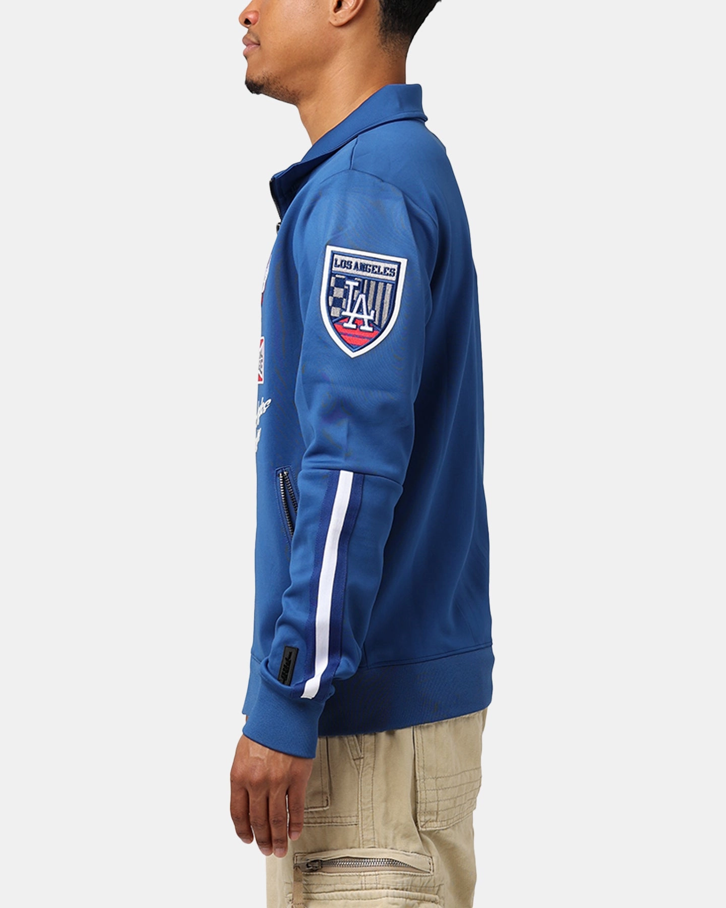 Pro Standard Los Angeles Dodgers Fast Lane Track Jacket Dodger Blue Travel Ready Sticker