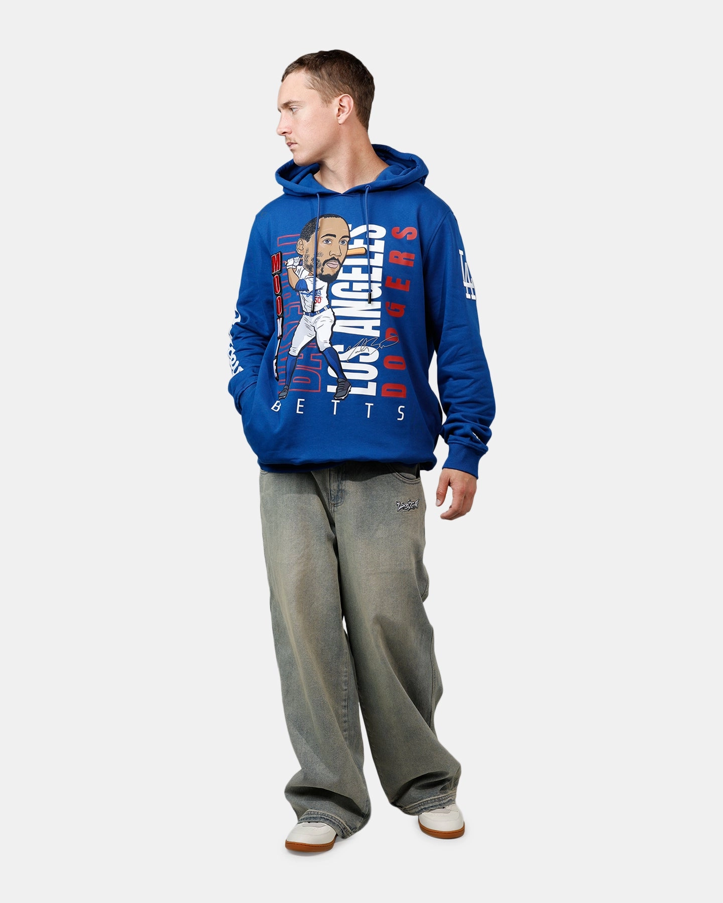 Pro Standard Los Angeles Dodgers Mookie Betts Avatar Hoodie Blue dry-cleanable Waterproof Fabric