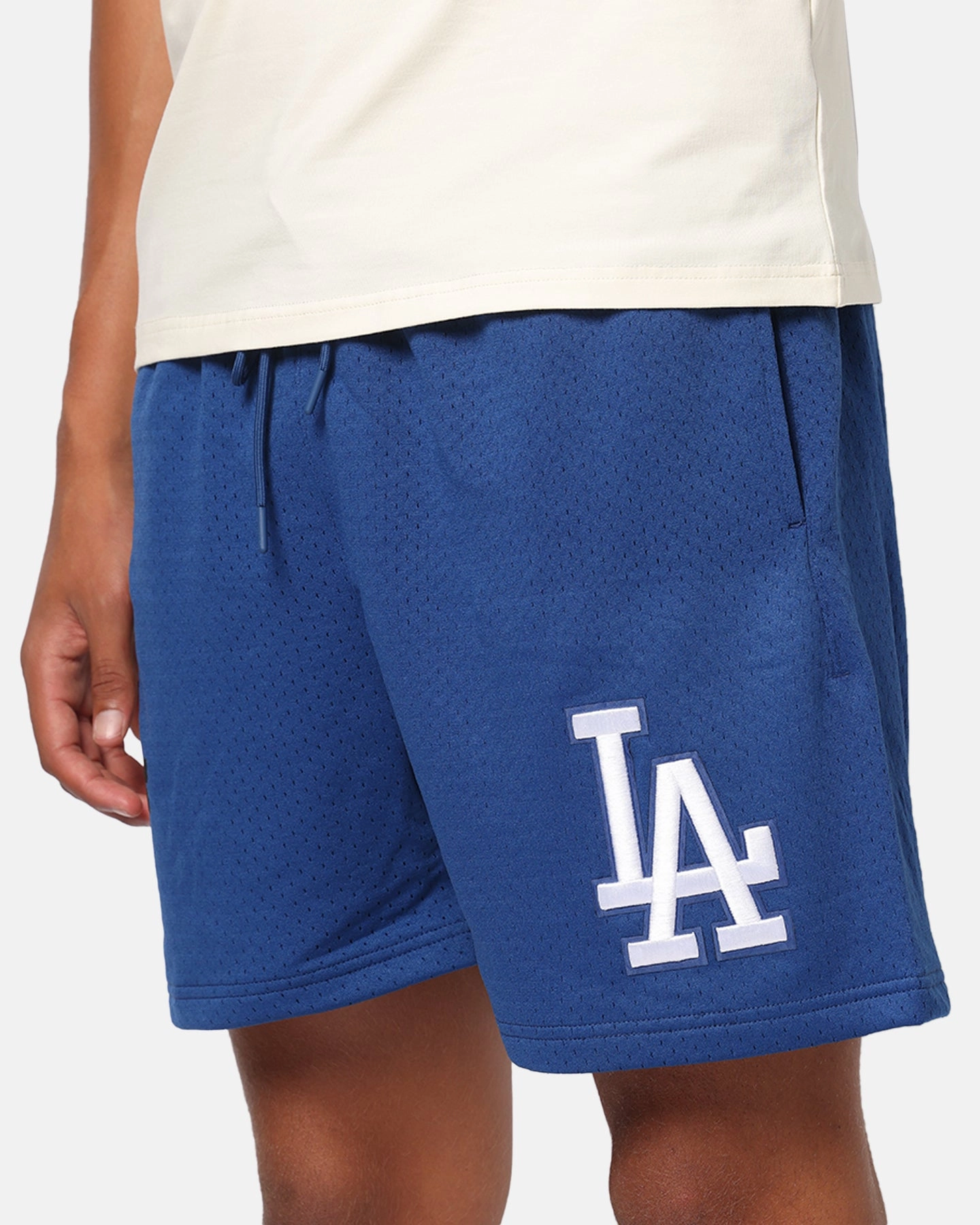 Pro Standard Los Angeles Dodgers Roses Mesh Shorts Dark Blue Multi Panel Cut