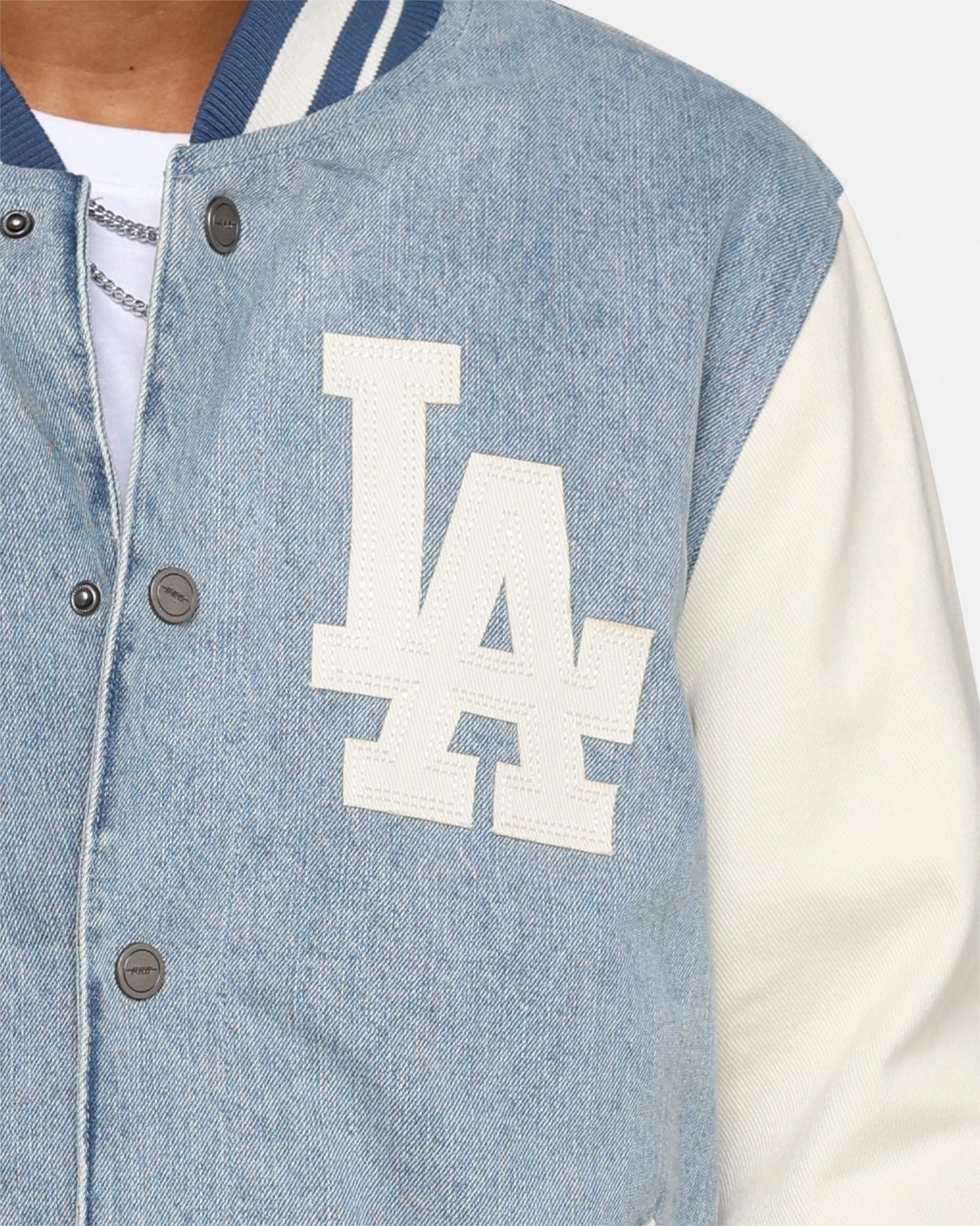 Pro Standard Los Angeles Dodgers Varsity Blue Jacket Denim/Linen astronauts