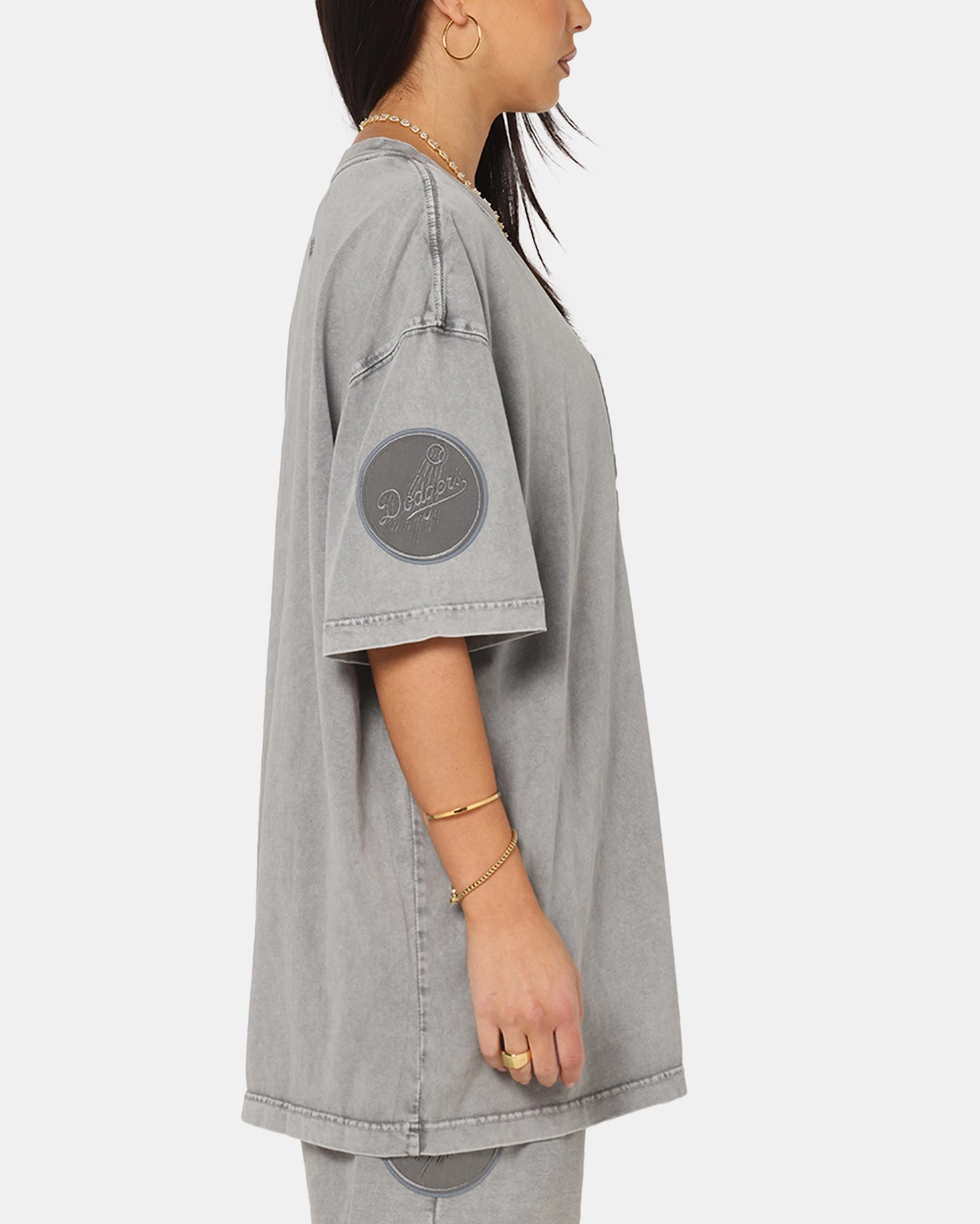 Pro Standard Los Angeles Dodgers Washed Classic T-Shirt Washed Grey Fashion and Comfort MinimalBranding
