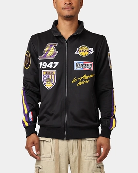 Pro Standard Los Angeles Lakers Fast Lane Track Jacket Black/Purple Street Ready