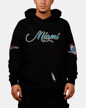 Record Pro Standard Miami Dolphins City Hoodie Black