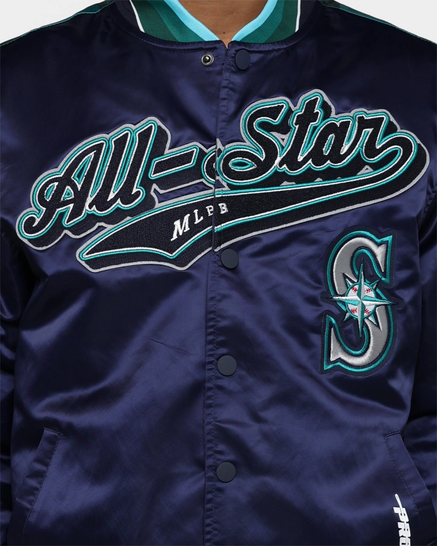 design Attraction Pro Standard MLB All Star Satin Rib Jacket Navy