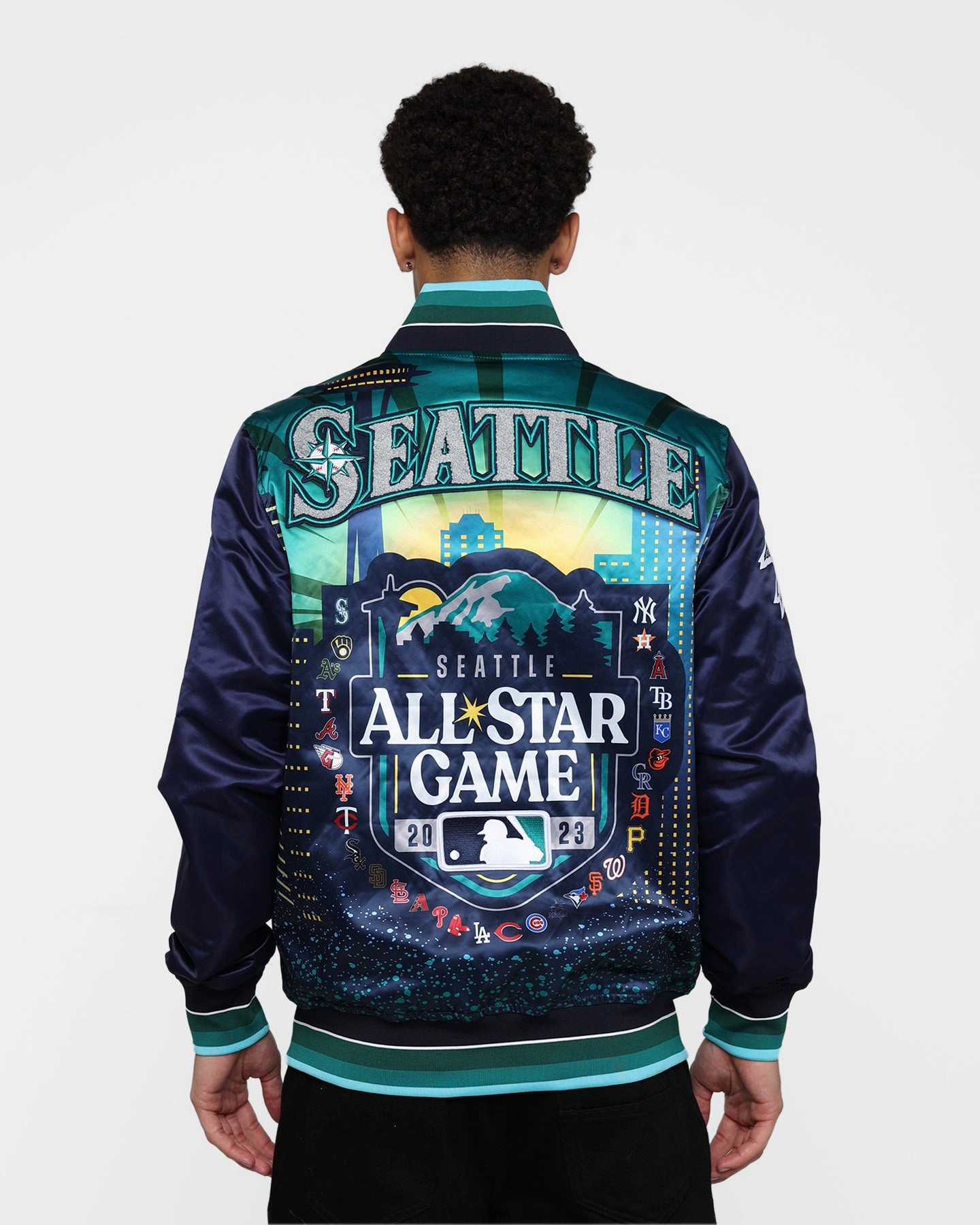 Layer Function Trail Comfort Pro Standard MLB All Star Satin Rib Jacket Navy