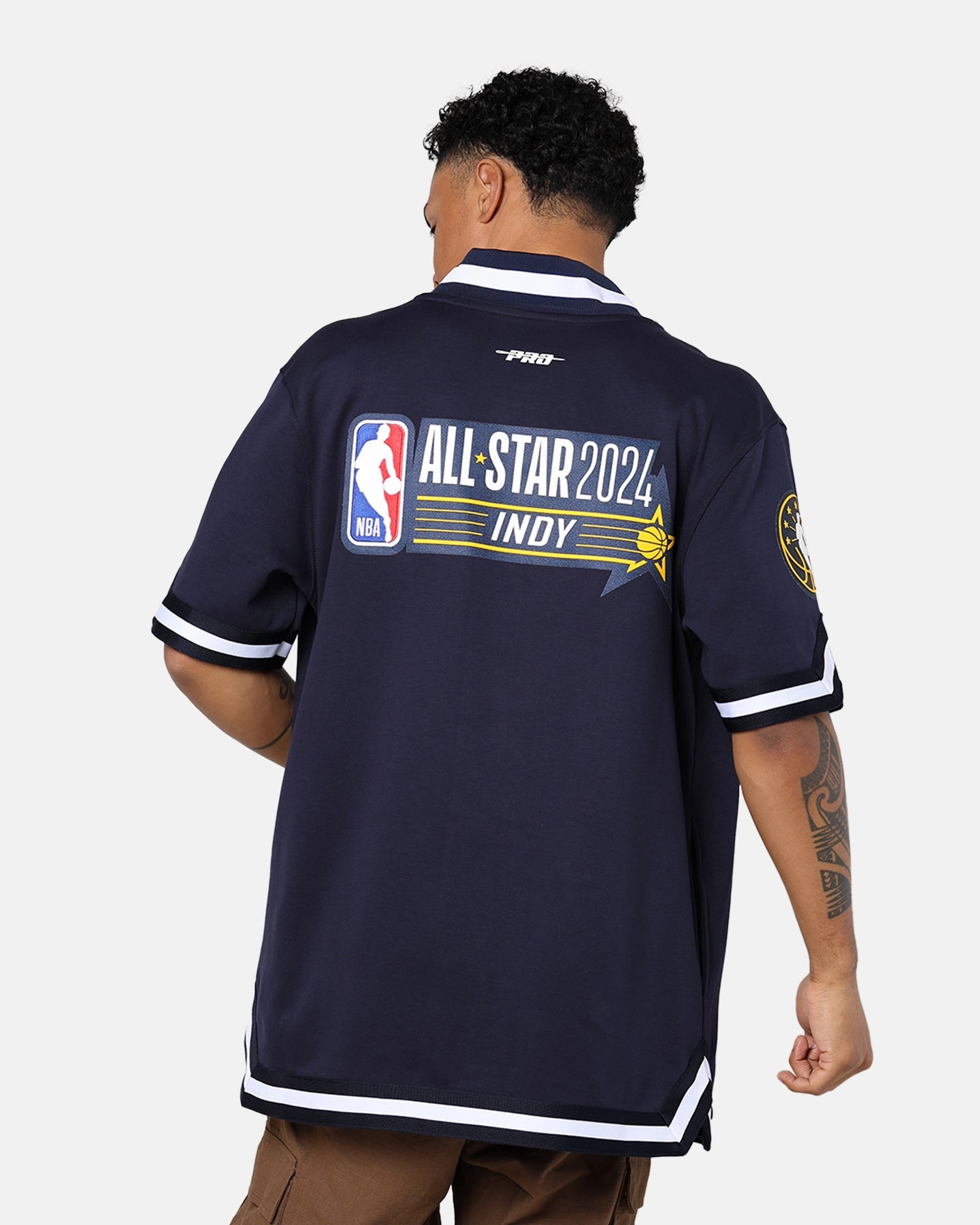 Pro Standard NBA All Star Game 2024 Warm Up Jersey Midnight Navy Mouthwash