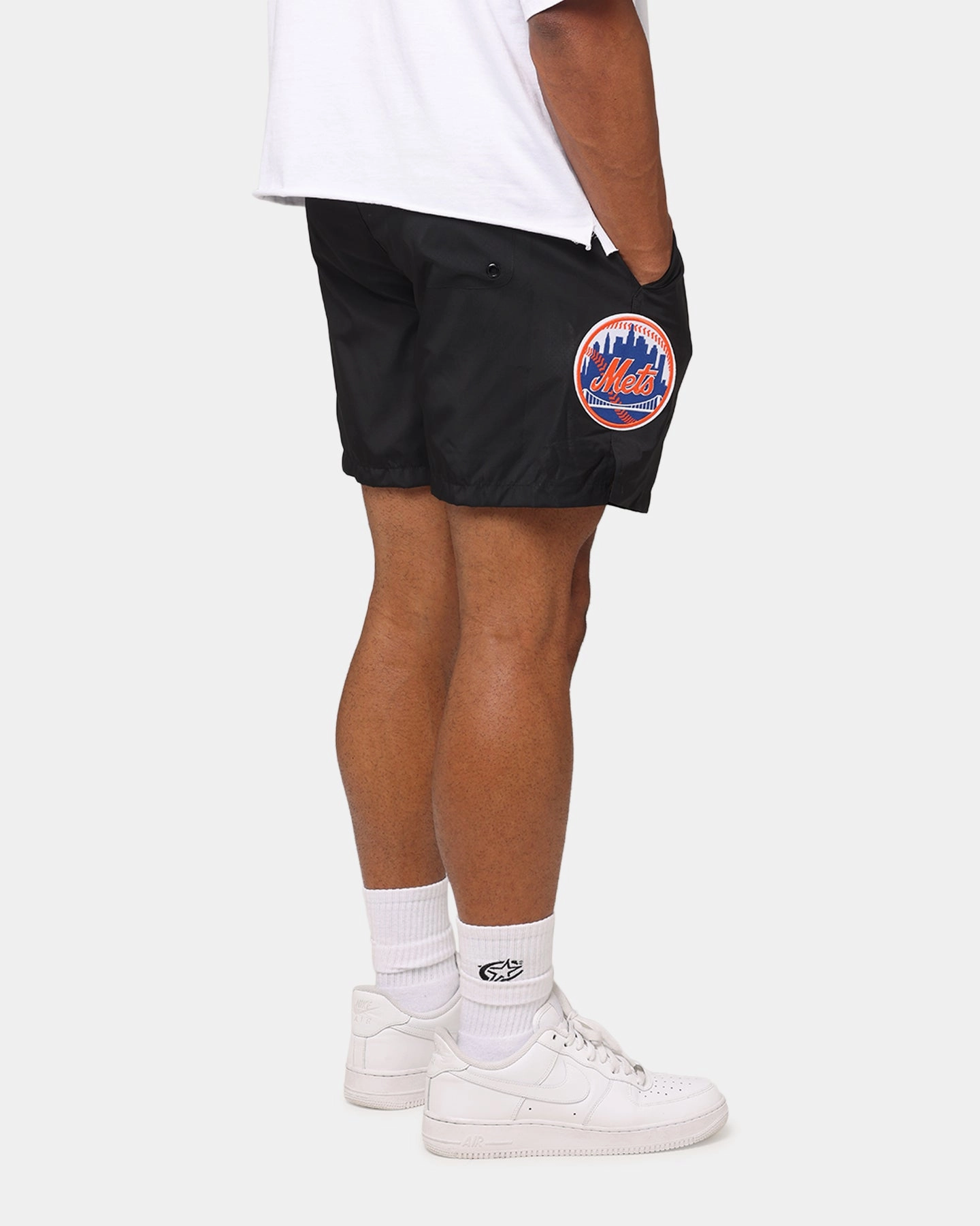 Pro Standard New York Mets Classic Woven Shorts Black Lounge Wear OdorControlTech