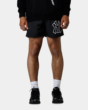 Sweat Wicking Lining Pro Standard New York Yankees Chenille Shorts Black