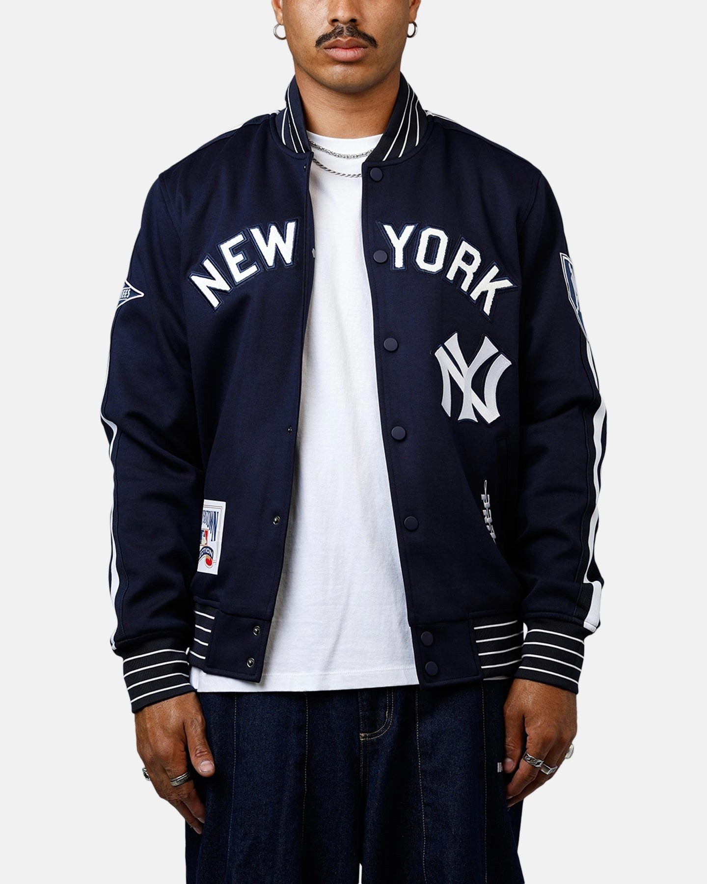vacation Pro Standard New York Yankees Double Knit Jacket Navy